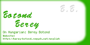 botond berey business card